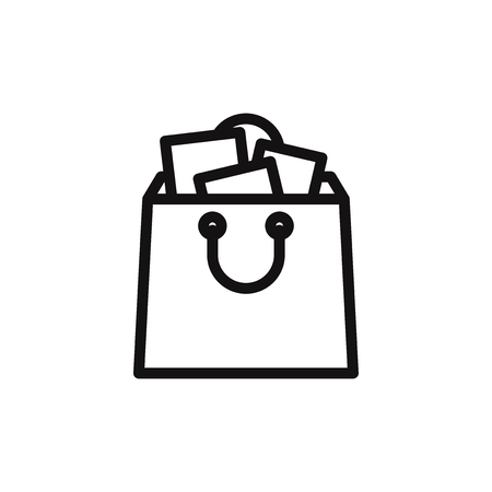 Shopping bag vector iconのイラスト素材