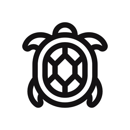 Turtle vector iconのイラスト素材