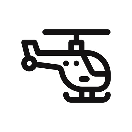 Helicopter vector iconのイラスト素材