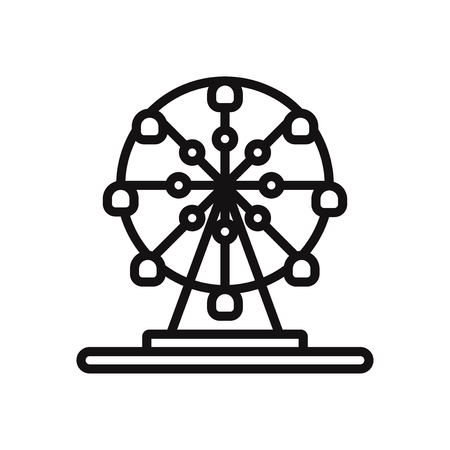Ferris wheel vector iconのイラスト素材