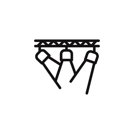 Spotlights vector iconのイラスト素材