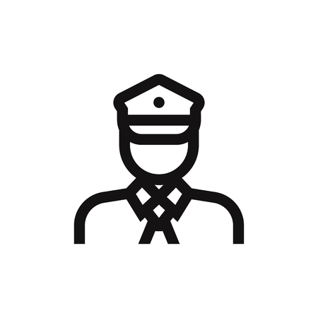 Policeman vector iconのイラスト素材