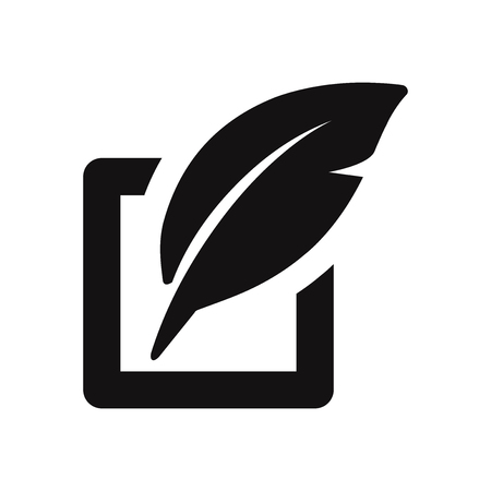Edit icon isolated on white background. Modern, simple symbol in trendy design style for website, mobile, app, graphic, logo, UI. Flat vector element illustration. EPS10.のイラスト素材