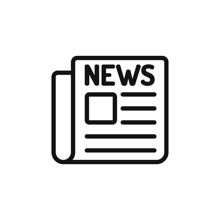 Newspaper vector iconのイラスト素材