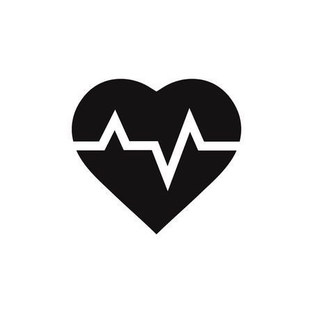 Heartbeat vector iconのイラスト素材