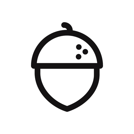 Acorn vector iconのイラスト素材