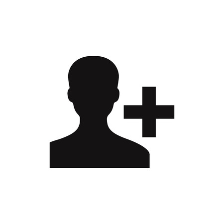 Add contacts vector iconのイラスト素材