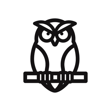 Owl vector iconのイラスト素材