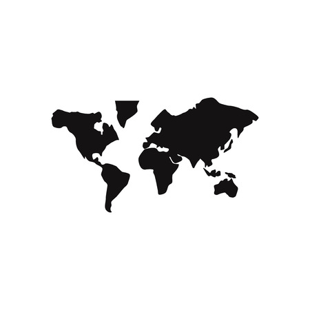 World map vector iconのイラスト素材