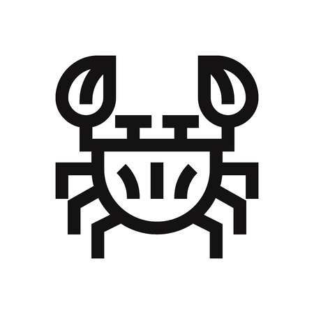 Crustacean vector iconのイラスト素材