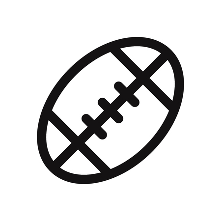 Rugby ball vector iconのイラスト素材