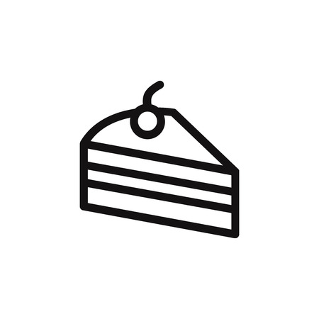 Cake piece vector iconのイラスト素材