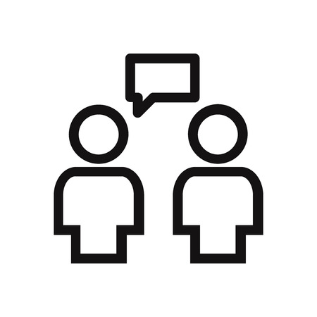 Conversation vector iconのイラスト素材