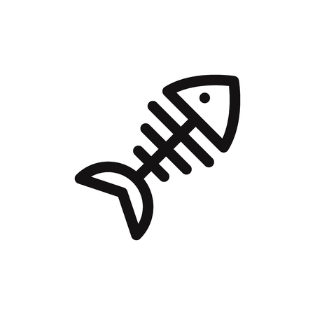 Fish bones vector iconのイラスト素材