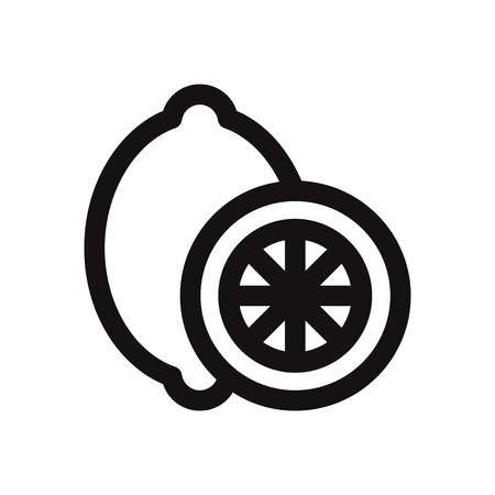 Lemon vector iconのイラスト素材