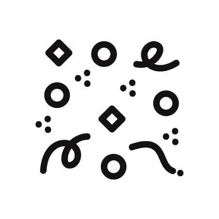 Confetti vector iconのイラスト素材