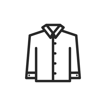 Shirt with long sleeves vector iconのイラスト素材