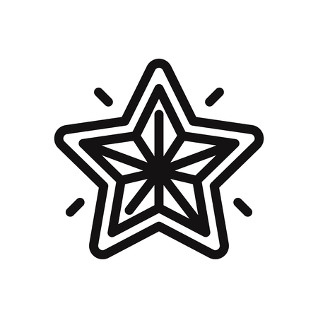 Christmas star vector iconのイラスト素材