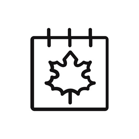 Calendar and leaf vector iconのイラスト素材
