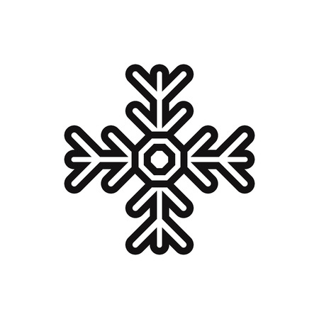 Snowflake vector iconのイラスト素材