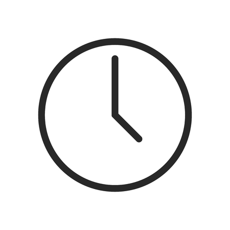 Time icon vector. Clock signのイラスト素材