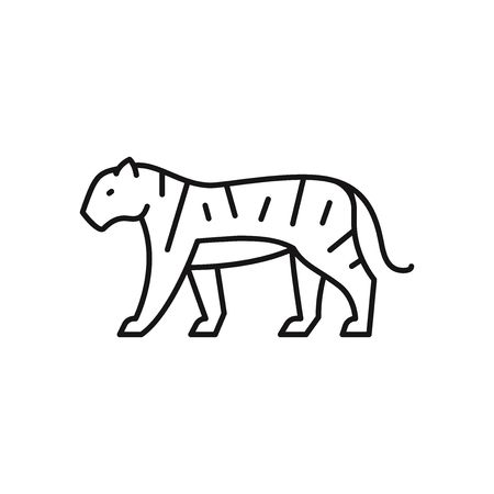 Tiger vector iconのイラスト素材