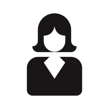 Business woman icon vector. Female,avatar symbol.のイラスト素材