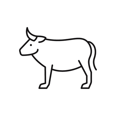 Cow vector iconのイラスト素材