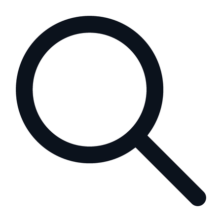 Search icon isolated on white background. Search icon in trendy design style. Search vector icon modern and simple flat symbol for web site, mobile app, UI. Search icon vector illustrationのイラスト素材