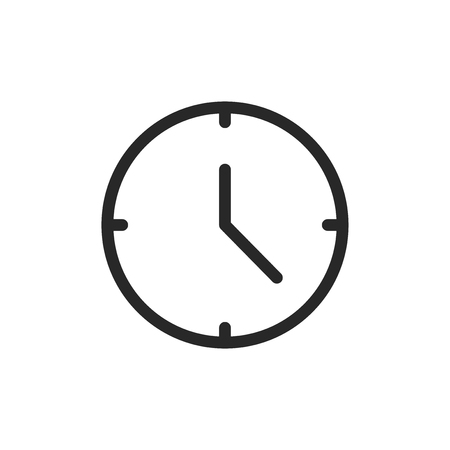 Clock vector iconのイラスト素材