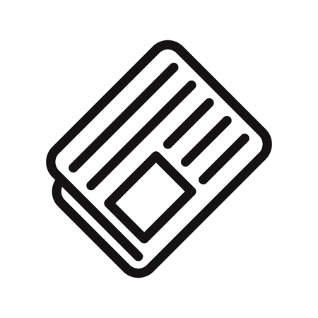 Newspaper icon vectorのイラスト素材
