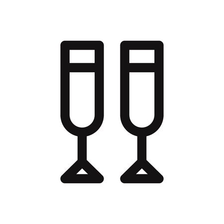 Champagne glass iconのイラスト素材