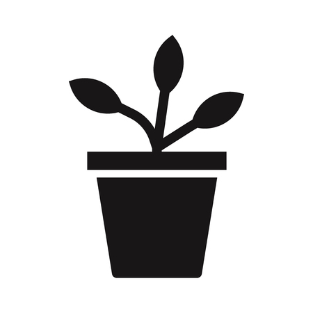 Potted plant icon vectorのイラスト素材