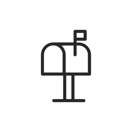 Mailbox vector iconのイラスト素材