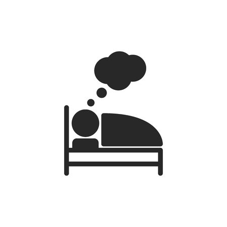 Sleeping vector iconのイラスト素材