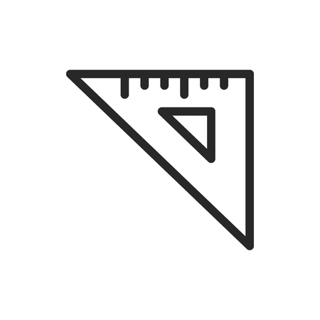 Triangle ruler vector iconのイラスト素材
