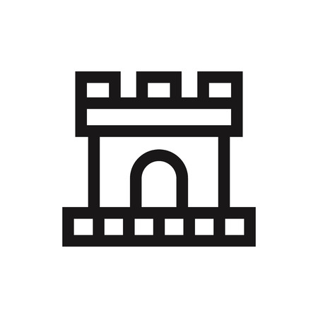 Castle icon vectorのイラスト素材
