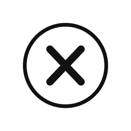 Close button vector icon in modern design style for web site and mobile appのイラスト素材