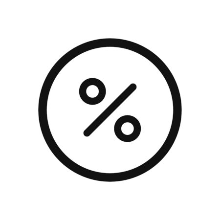 Percentage vector icon, discount symbol in modern design style for web site and mobile appのイラスト素材