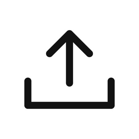 Upload vector icon in modern design style for web site and mobile appのイラスト素材