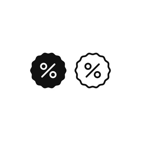 Percentage icon vector. Discount signのイラスト素材