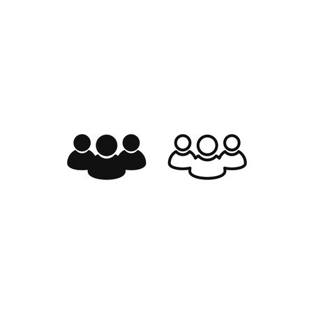 People icon vector. Group sign, team symbol.のイラスト素材