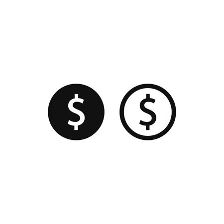 Money icon vector. Dollar signのイラスト素材