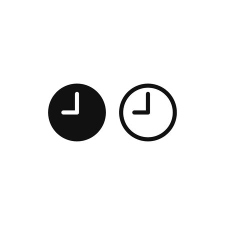 Clock icon vector. Time signのイラスト素材