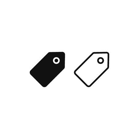 Tag icon vector. Price tag signのイラスト素材