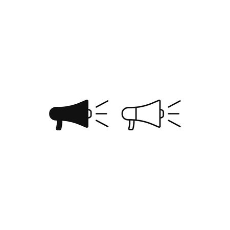 Megaphone icon vector. Loudspeaker sign, promote symbolのイラスト素材