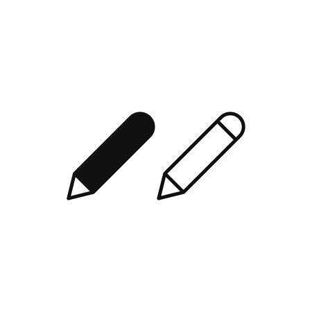 Pencil icon vector. Edit text signのイラスト素材