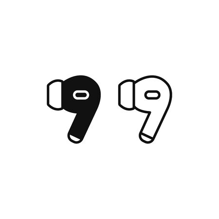headset icon vector. Headphones signのイラスト素材