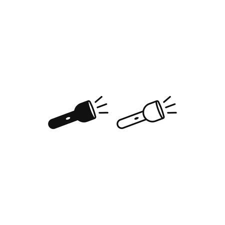 Flashlight icon vector. Light signのイラスト素材