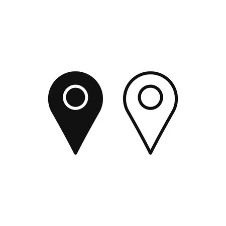 Location icon vector. Map pin signのイラスト素材